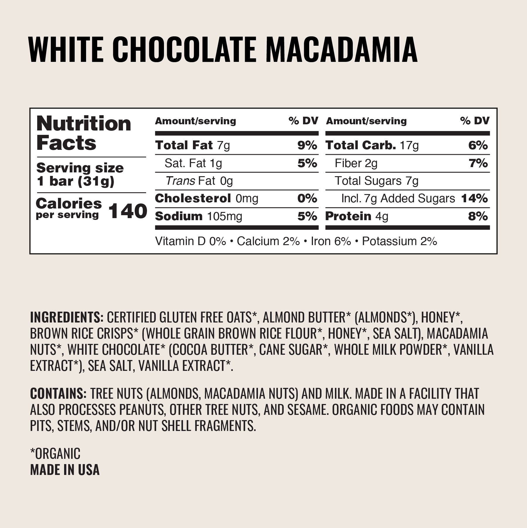 White Chocolate Macadamia Bars