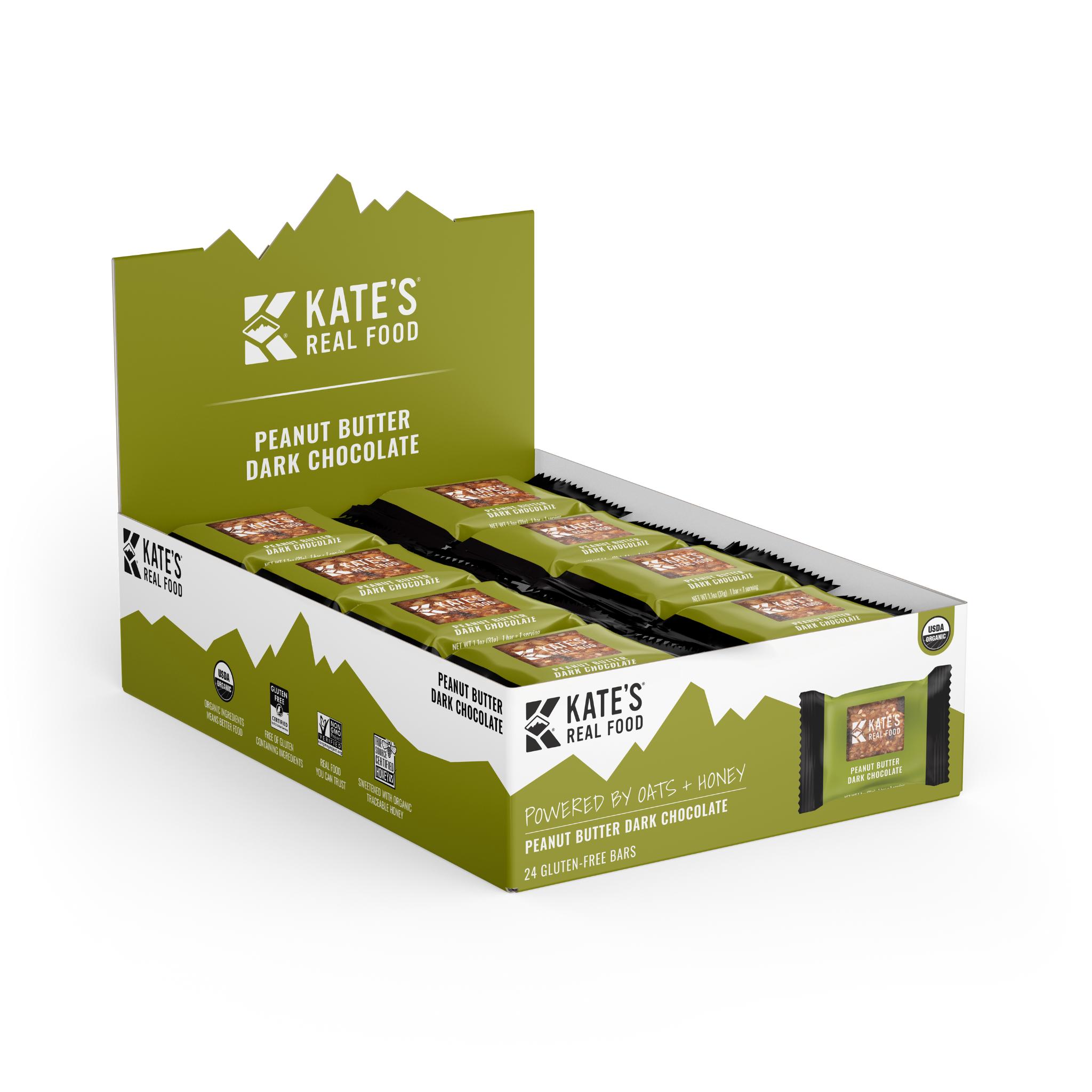 Peanut Butter Dark Chocolate Kids Bars