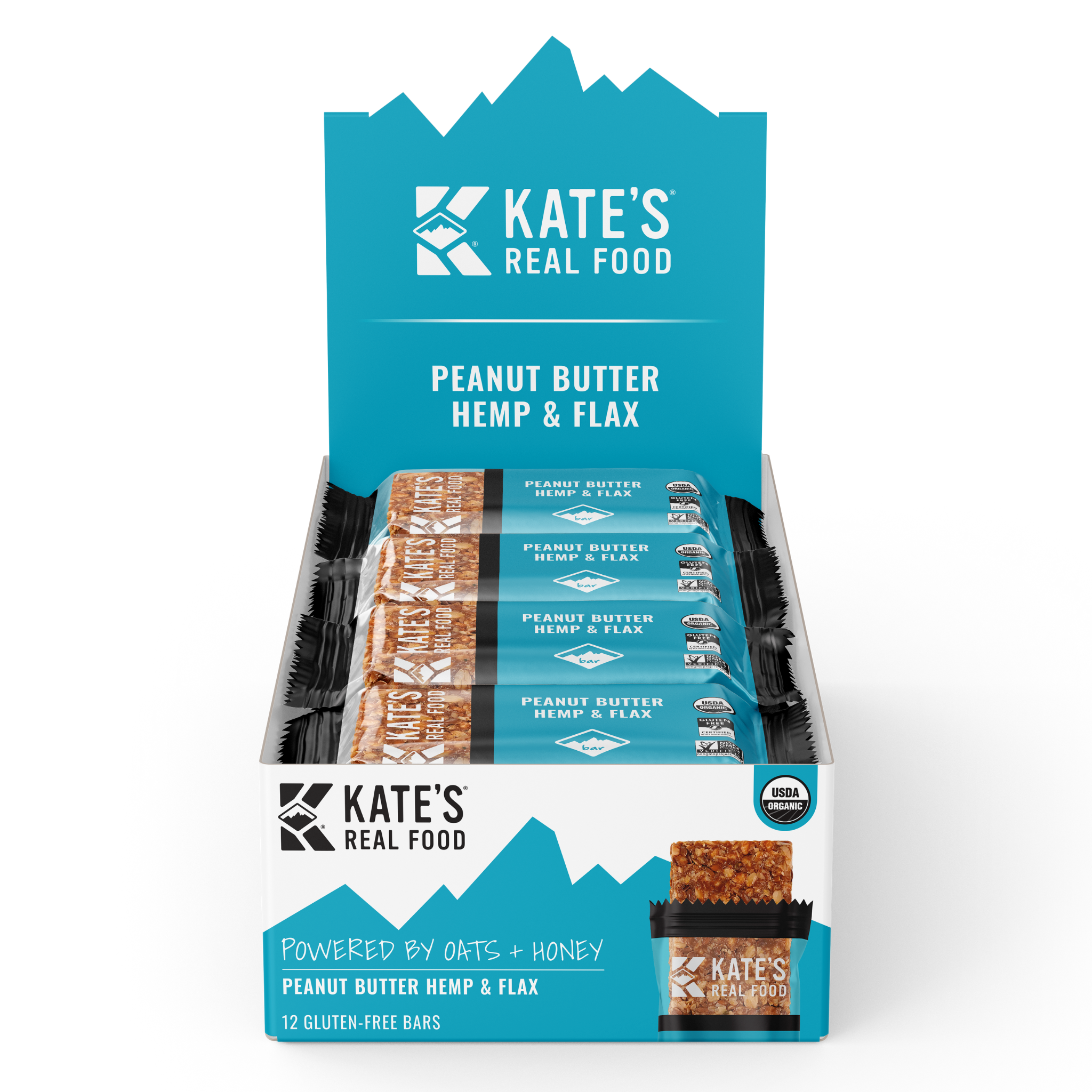 Peanut Butter Hemp & Flax Bars