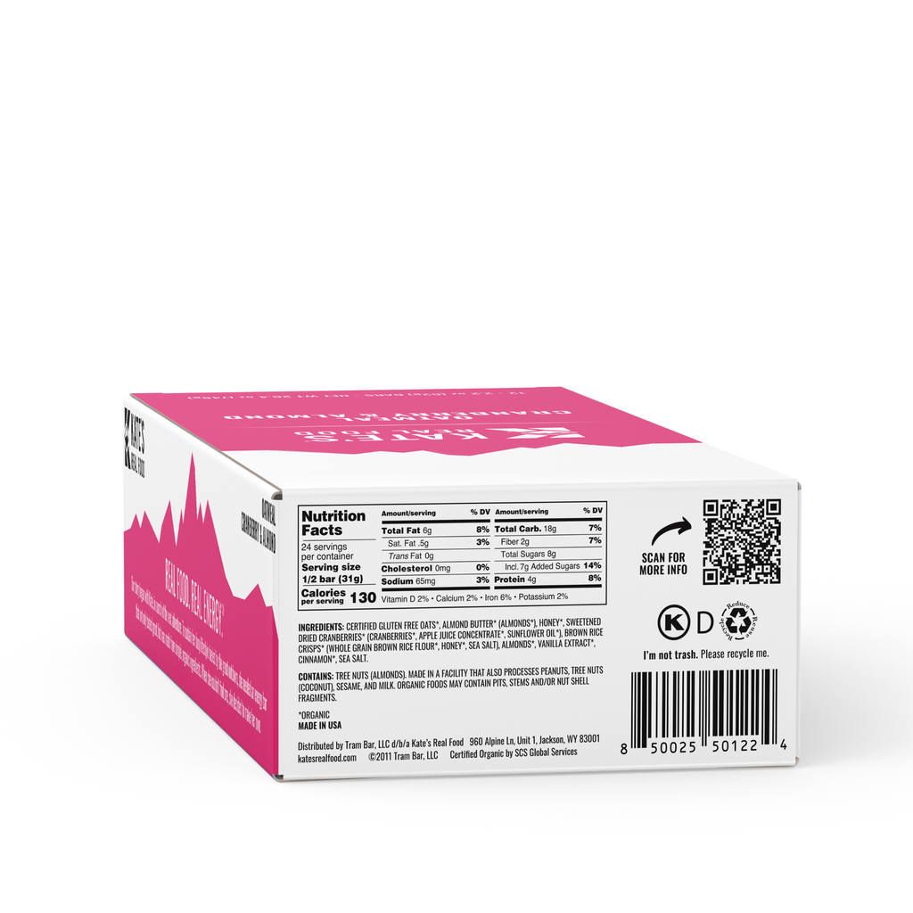 Oatmeal Cranberry & Almond Bars