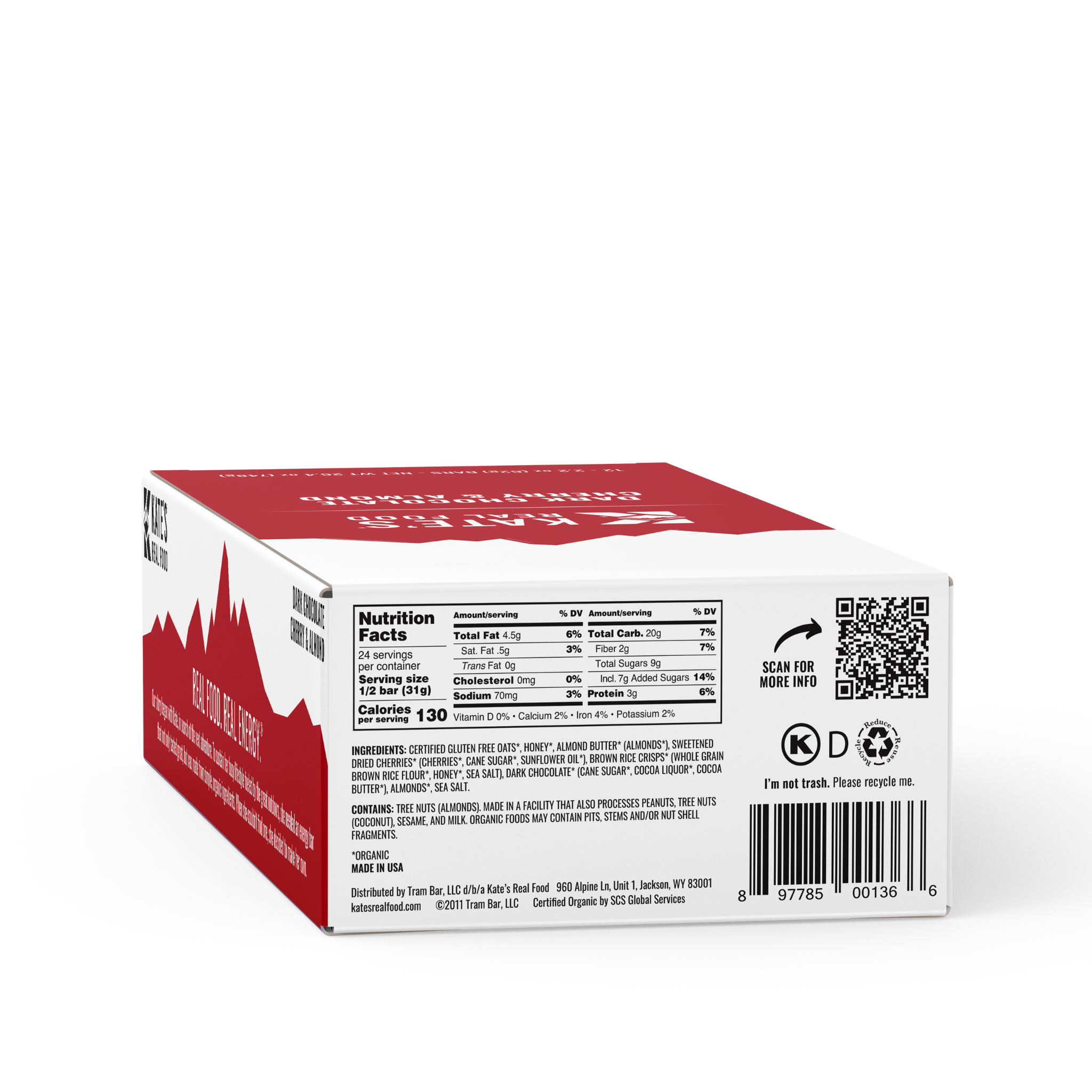 Dark Chocolate Cherry & Almond Bars